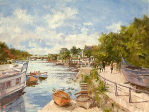 The Thames at Richmond by Christopher Glanville